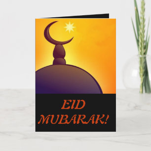 Tarjeta Festiva Eid Mubarak - EID feliz - día de fiesta musulmán