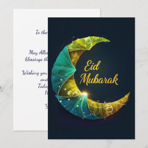 Tarjeta Festiva Eid Mubarak Personalizado