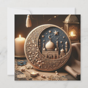 Tarjeta Festiva Eid Mubarak Ramadan Personalizable Saludos Textos