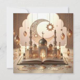 Tarjeta Festiva Eid Mubarak Ramadan Personalizable Saludos Textos