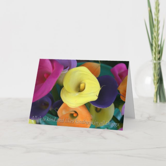 Tarjeta Festiva Eid Mubarak saludo (Anverso)