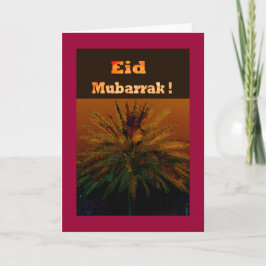 Tarjeta Festiva eid mubarrak no1
