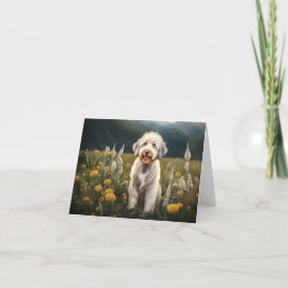 Tarjeta Festiva Ein wunderschöner weißer Hund