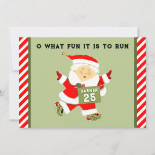 Tarjeta Festiva Ejecutando Navidades temáticos