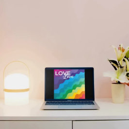 Tarjeta Festiva El amor brillante colorido es amor