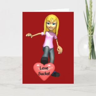 Tarjeta Festiva El amor chupa