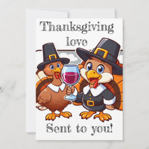 Tarjeta Festiva ¡El amor de Acción de Gracias te ha enviado!