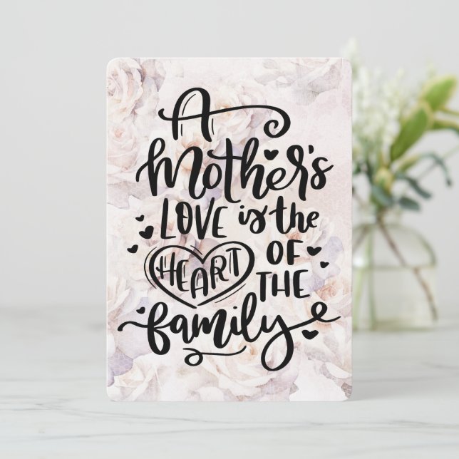 Tarjeta Festiva El Amor de una Madre (Anverso de pie)