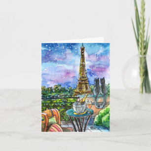 Tarjeta Festiva El amor en París