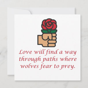 Tarjeta Festiva El Amor Encontrará Una Forma