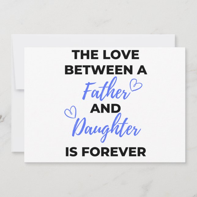 Tarjeta Festiva El Amor Entre Padre E Hija Es Mal (Anverso)
