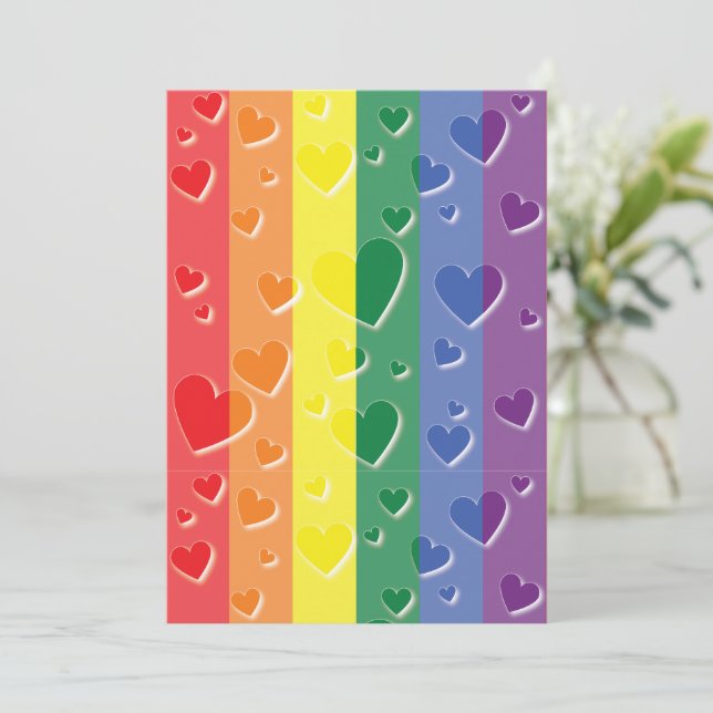 Tarjeta Festiva El Amor Es Amor (Anverso de pie)