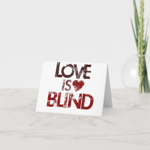 Tarjeta Festiva El amor es ciego