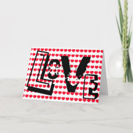 Tarjeta Festiva El amor es la palabra que se valora