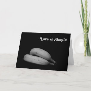 Tarjeta Festiva "El amor es simple" Fotografía de arte personaliza