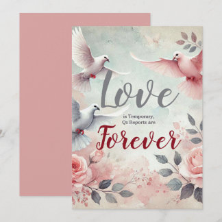 Tarjeta Festiva El amor es temporal, los informes del Q1 son para