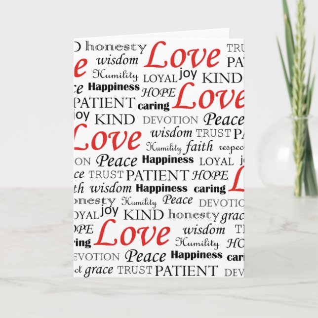 Tarjeta Festiva El amor es todo (Anverso)