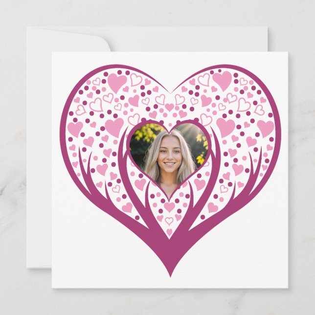 Tarjeta Festiva El amor está alrededor (Anverso)