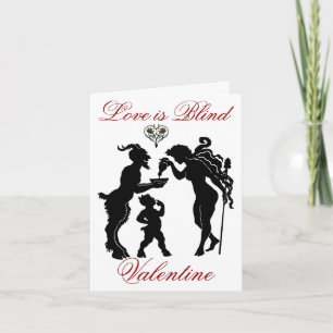 Tarjeta Festiva El amor está ciego