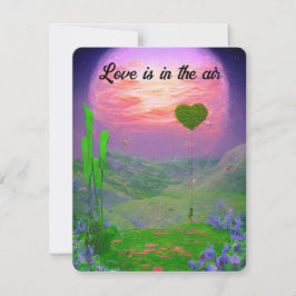 Tarjeta Festiva El amor está en el aire
