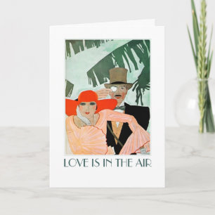 Tarjeta Festiva ¡El amor está en el aire. El día de San Valentín A