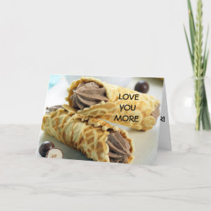 TARJETA FESTIVA EL AMOR ESTÁ EN EL AIRE "ESTILO ITALIANO" CON PIZZ