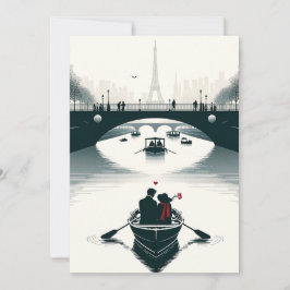 Tarjeta Festiva El amor florece en París