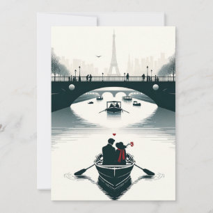 Tarjeta Festiva El amor florece en París