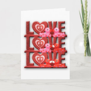 Tarjeta Festiva El amor hace que el mundo va 'redondo