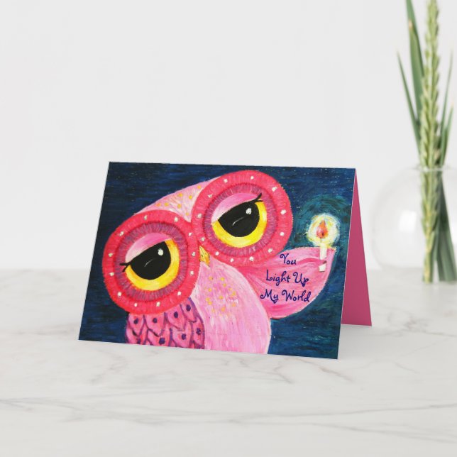 Tarjeta Festiva El amor ilumina el momento más oscuro de alguien m (Anverso)