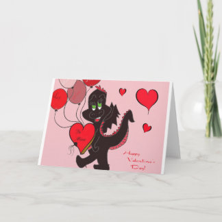 Tarjeta Festiva El amor por el dragón