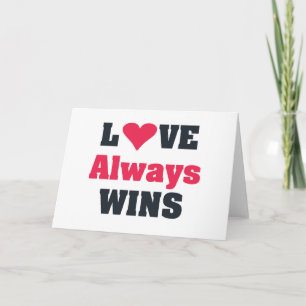 Tarjeta Festiva El amor siempre gana