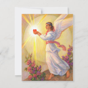 Tarjeta Festiva El Ángel De San Valentín