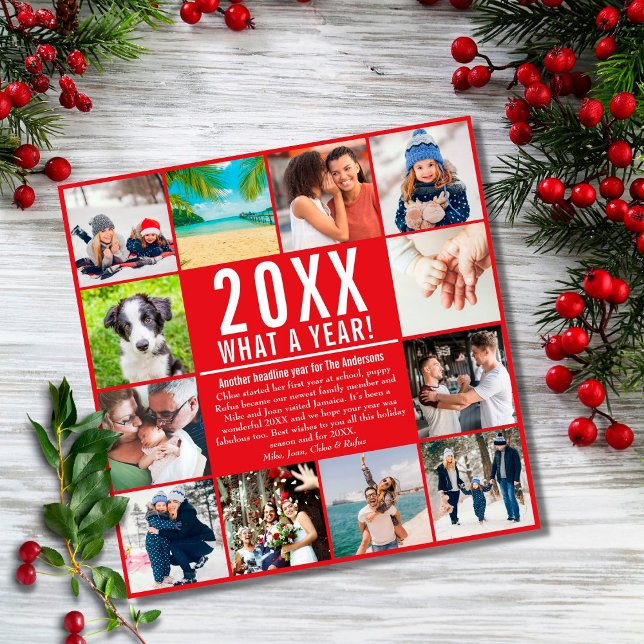 Tarjeta Festiva El Año En Reseña 12 Fotografía De Las Noticias Fam (Subido por el creador)