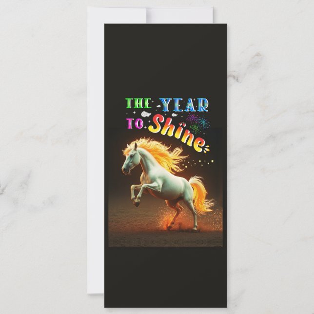 Tarjeta Festiva El Año Para Brillar (Anverso)