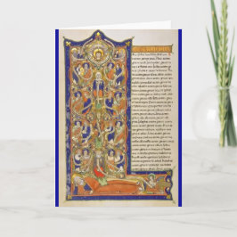 Tarjeta Festiva El árbol de Jesse