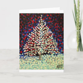 Tarjeta Festiva El árbol de la nieve