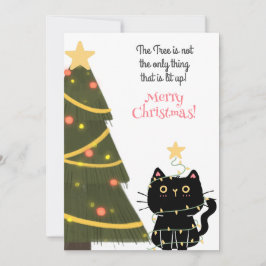 Tarjeta Festiva el árbol no es lo único que se ilumina