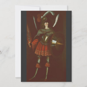 Tarjeta Festiva El Arcángel Miguel por Francisco de Zurbarán Arte
