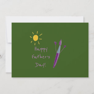 Tarjeta Festiva El Arte de tu Hijo Día del Padre