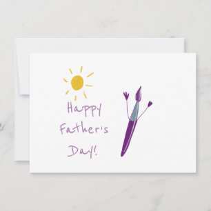 Tarjeta Festiva El Arte de tu Hijo para el Día del Padre