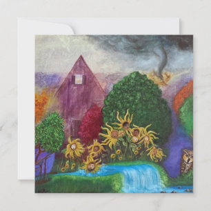 Tarjeta Festiva El arte original de la agonía enterrada