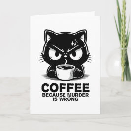 Tarjeta Festiva El asesinato está mal
