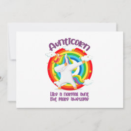 Tarjeta Festiva El Aunticornio Como Una Tía Normal Pero Más Increí
