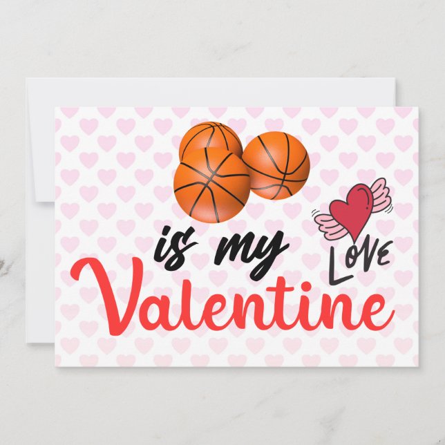 Tarjeta Festiva El básquetbol es mi valentía para el jugador (Anverso)