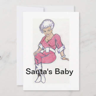 Tarjeta Festiva El bebé de Santa