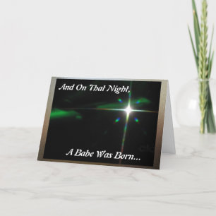 Tarjeta Festiva El bebé del navidad….