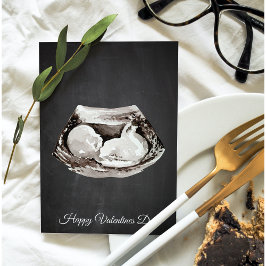 Tarjeta Festiva El bebé simple llega feliz día de San Valentín