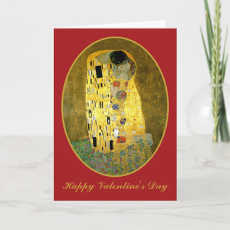 Tarjeta Festiva El beso de Gustav Klimt