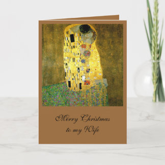 Tarjeta Festiva El beso de Gustav Klimt